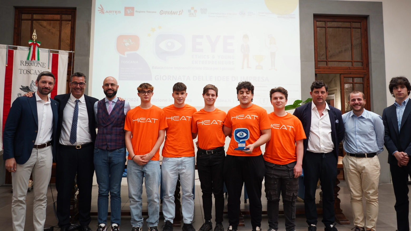 Imprenditori di 16 anni di Arezzo vincono il Trofeo EYE Toscana con Heat