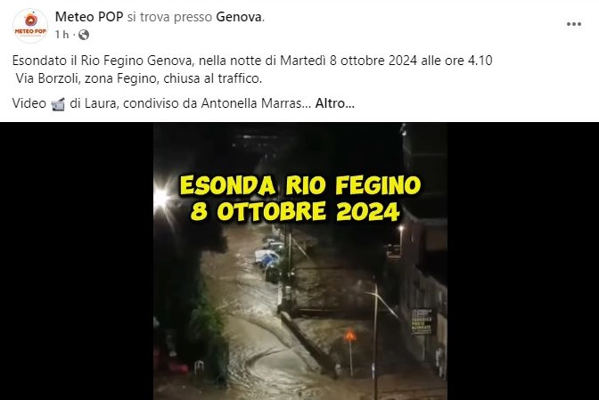 Tracima il Fegino a Genova (Meteo Pop)