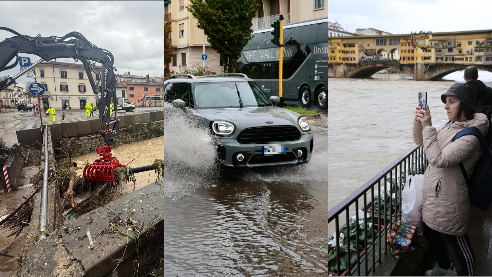 Maltempo e allagamenti in Toscana, è ancora allerta rossa. Nuove piogge in arrivo. La diretta