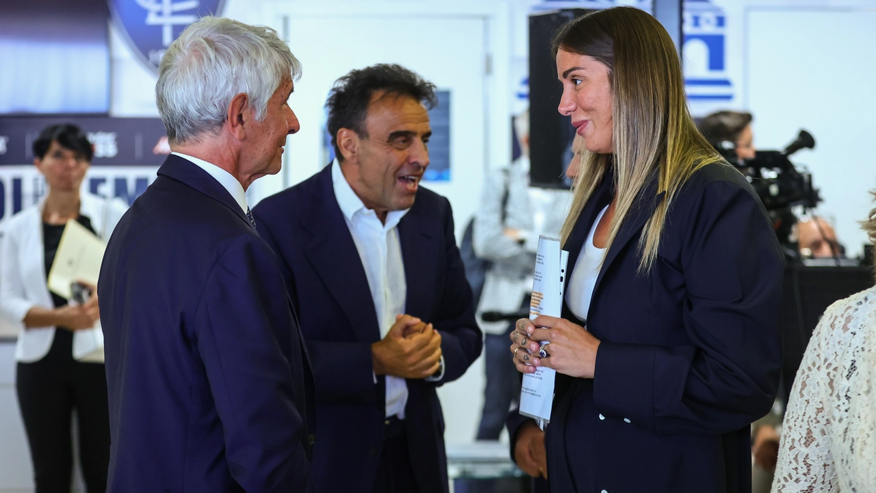 Il ministro Abodi, Fabrizio Corsi e Rebecca Corsi (foto Tommaso Gasperini/Germogli)