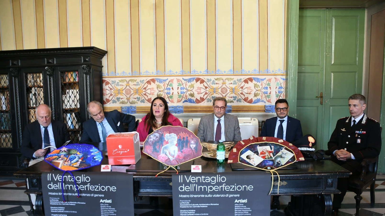 La presentazione della mostra itinerante a palazzo Ducale con le massime autorità e la presidentessa Carmen Federico