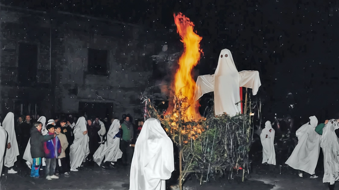 Nell’immagine presa dall’archivio fotografico di Borghesi un’edizione passata del Carnevale della Portantina