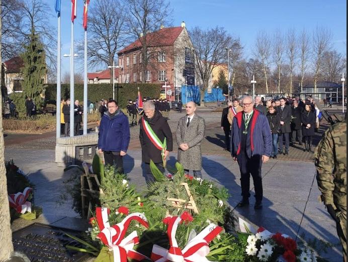 Il sindaco Alessandro Ghinelli e i consiglieri Mattia Delfini e Luciano Ralli ad Oswiecim