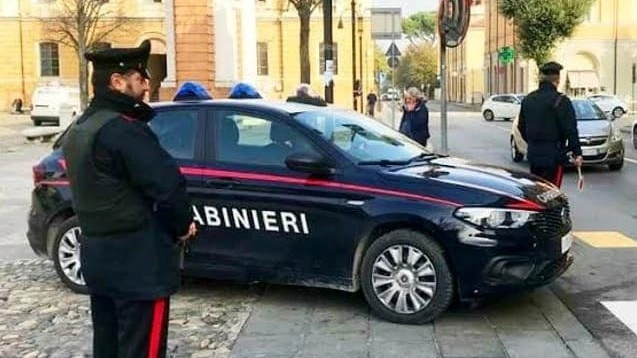 L'intervento dei carabinieri