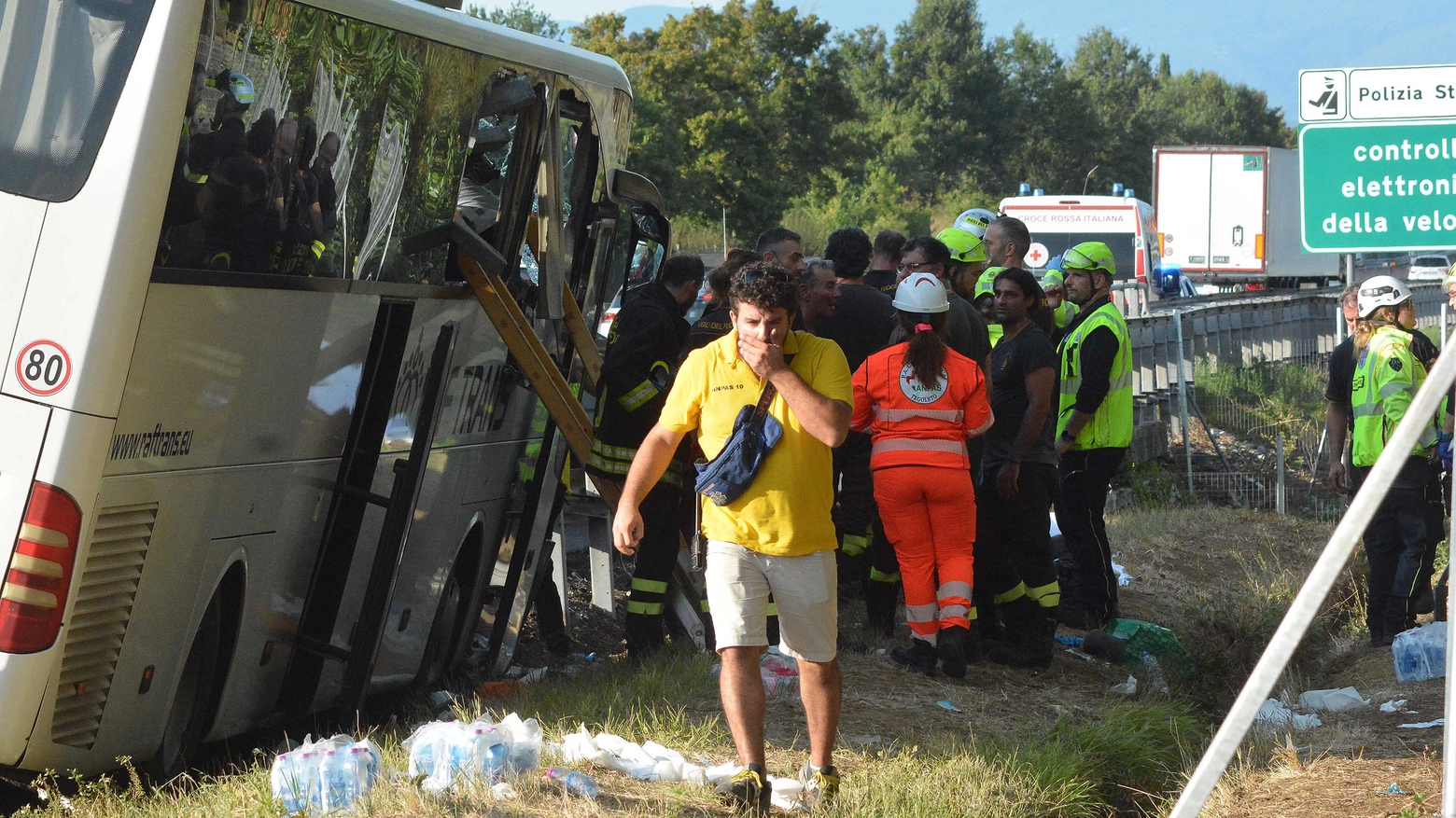 Arezzo Incidente mortale in A1 coinvolto un pullman di turisti