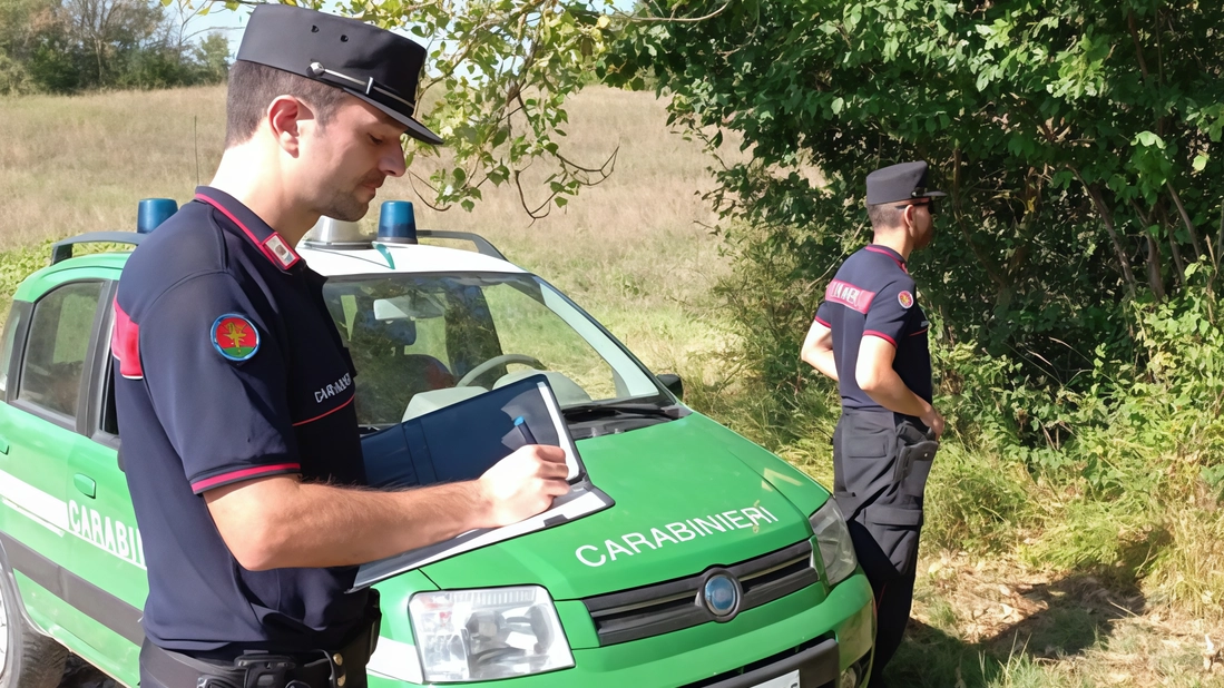 Sono intervenuti i carabinieri forestali che hanno denunciato l’uomo