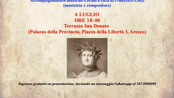 Una serata gratuita di poesia e musica presso la Terrazza San Donato della Provincia di Arezzo
