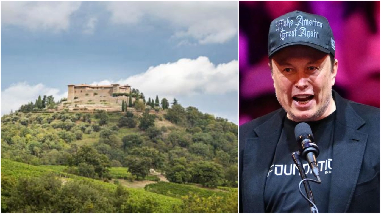 Elon Musk e il Castello di Montepò, tenuta della famiglia Biondi Santi, che si trova nelle campagne di Scansano, in provincia di Grosseto. E' un tempio del vino di qualità, con vigneti di grande pregio