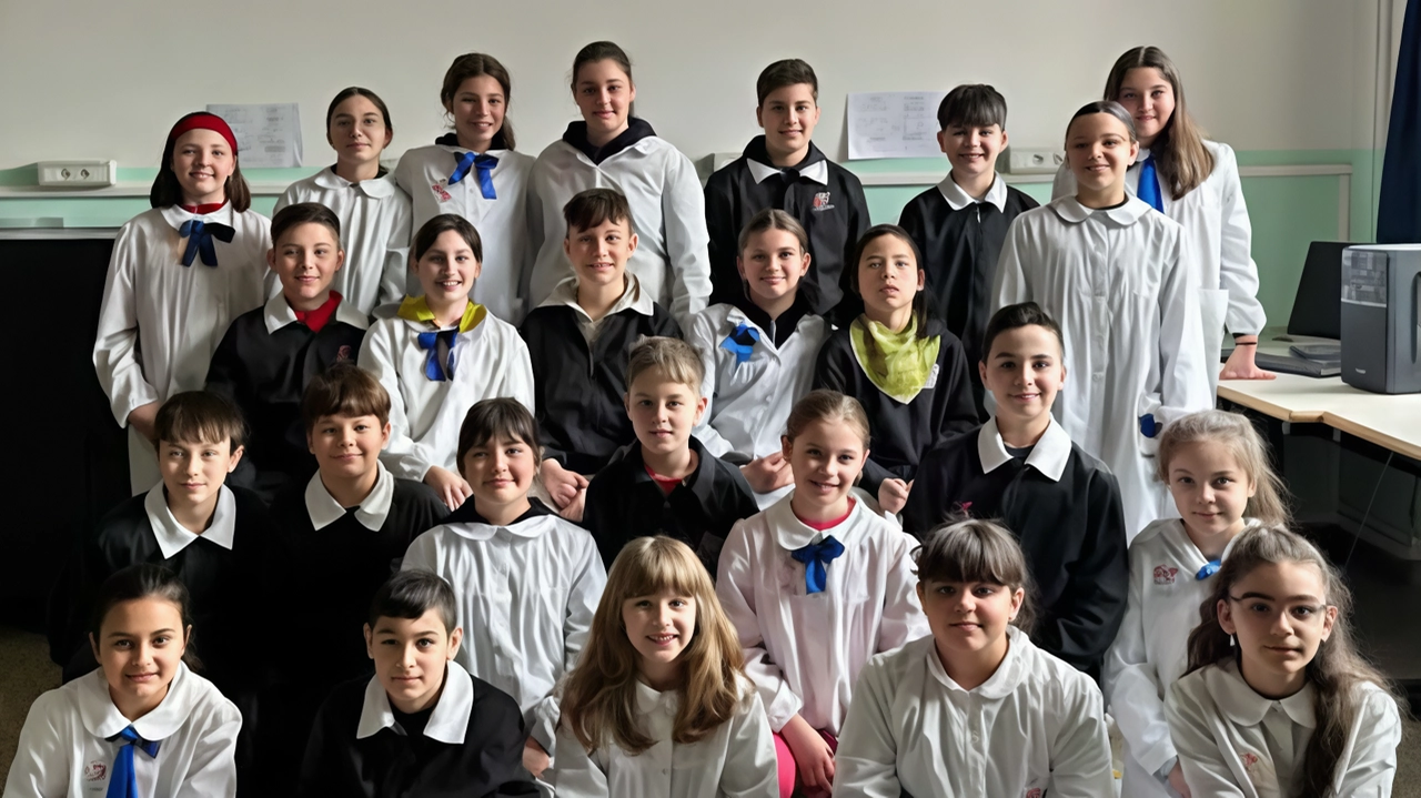 La classe 5^ D della Primaria Guerrazzi di Castelfranco