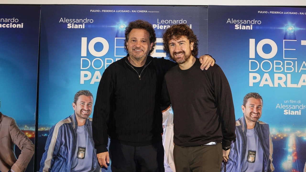 Leonardo Pieraccioni e Alessandro Siani, la presentazione del nuovo film a Firenze (Foto Giuseppe Cabras / New Press Photo)