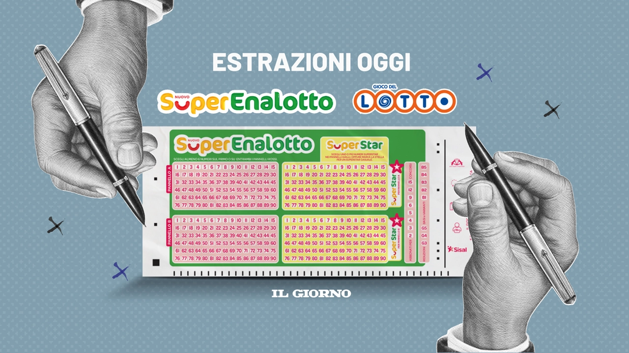 Superenalotto, Lotto e 10eLotto: ecco l'estrazione dei numeri vincenti di oggi