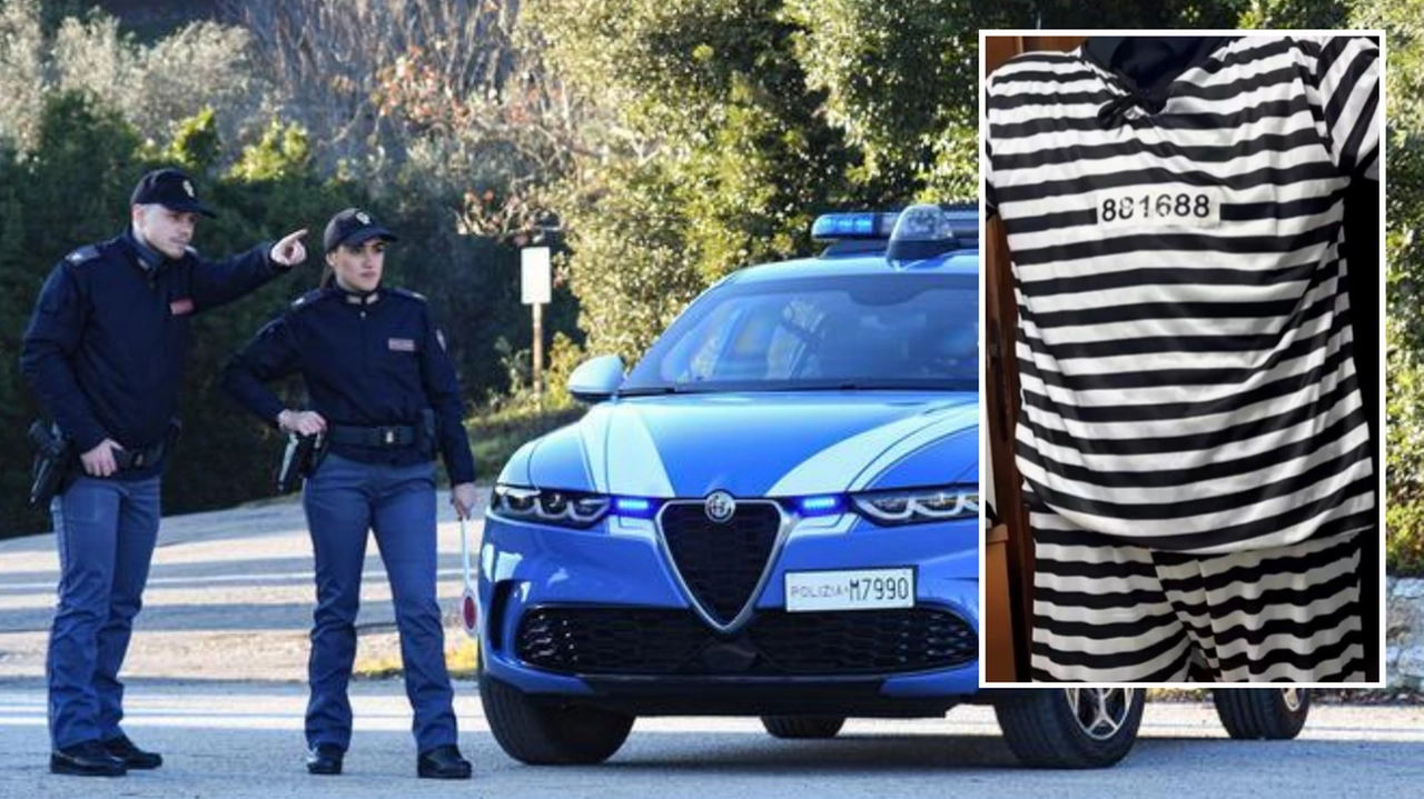 L'uomo, ai domiciliari, è evaso indossando un costume da carnevale da carcerato