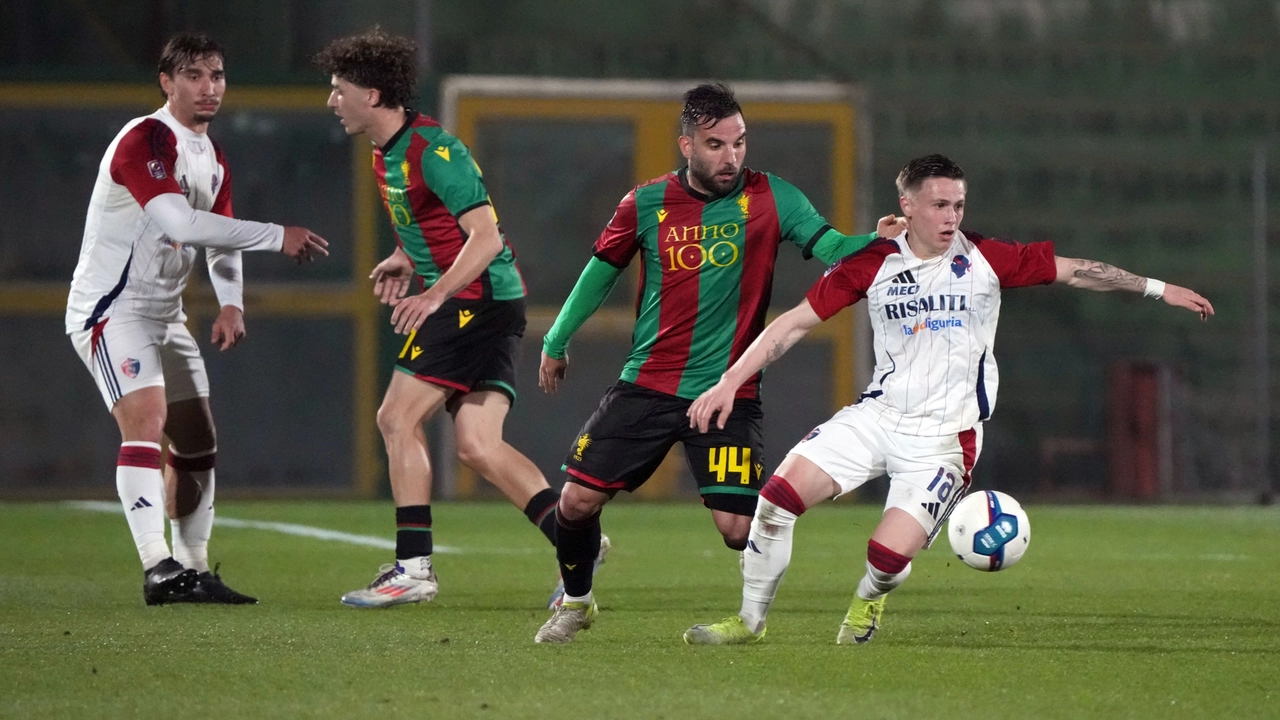 Ternana-Sestri Levante 1-0, gol decisivo di Aloi