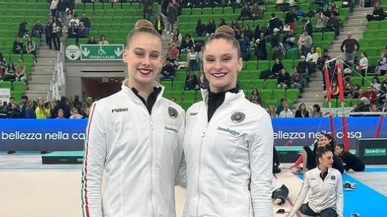 Chiara Badii e Sofia Sicignano, atlete azzurre della ginnastica Motto