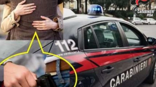 Un esempio di tecnica dell'abbraccio (foto carabinieri)