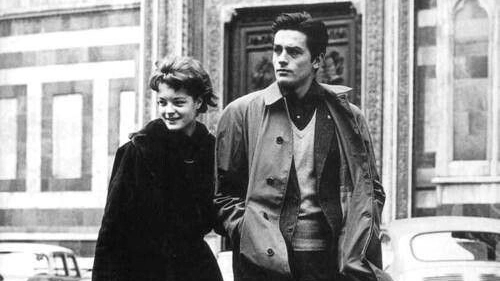 Alain Delon e Romy Schneider a Firenze (foto da Facebook)