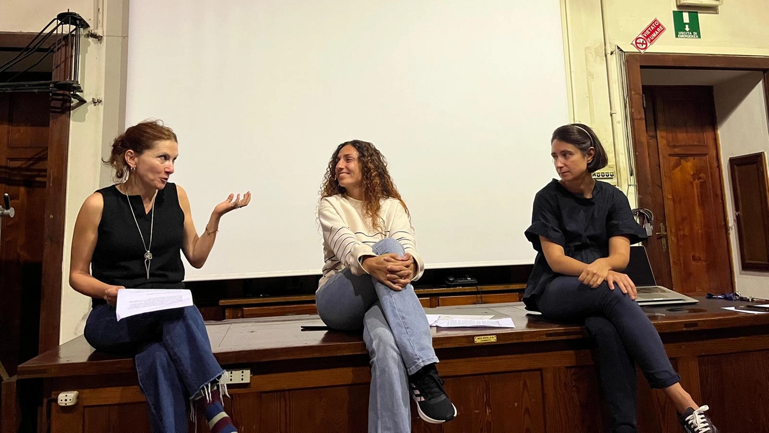 Da sinistra Caterina Di Pasquale, Veronica Maglieri e Paola Binda