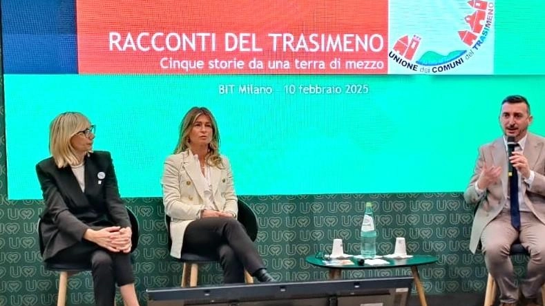 La presentazione di Trasimeno App e della filosofia “lenta“ alla Borsa internazionale del turismo in corso di svolgimento a Milano