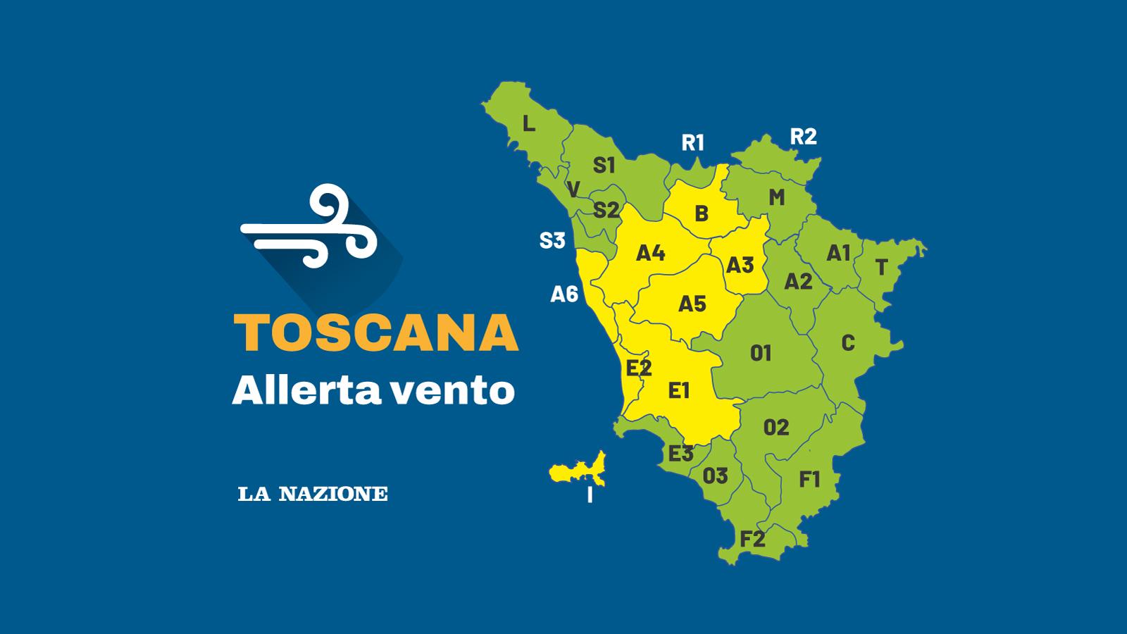 C’è un’allerta vento sulla Toscana: attenzione alle raffiche, le zone interessate