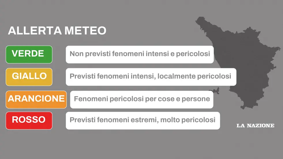 Come funziona il sistema di allerta meteo in Toscana