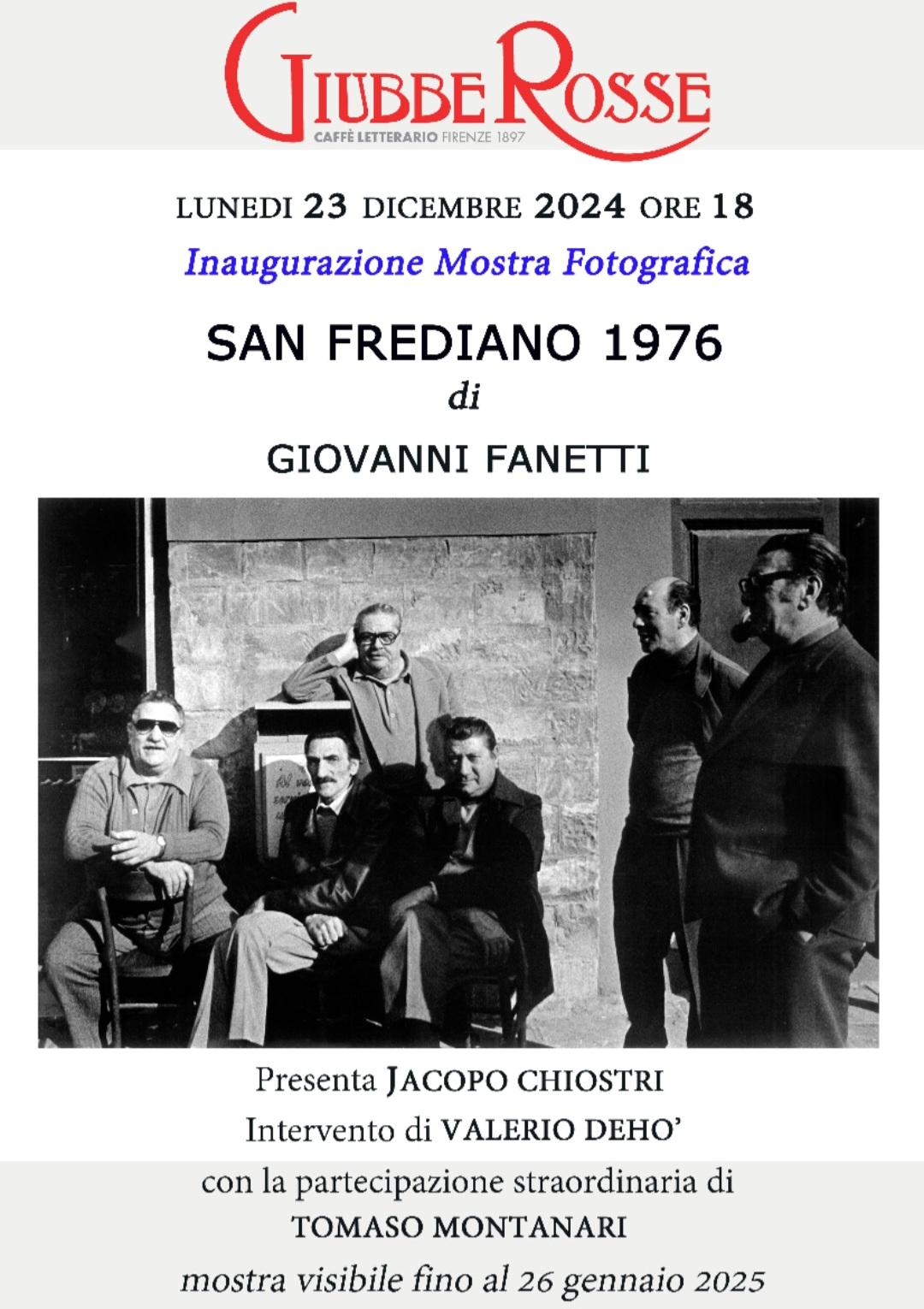 “San Frediano 1976”: alle Giubbe Rosse la mostra di Giovanni Fanetti