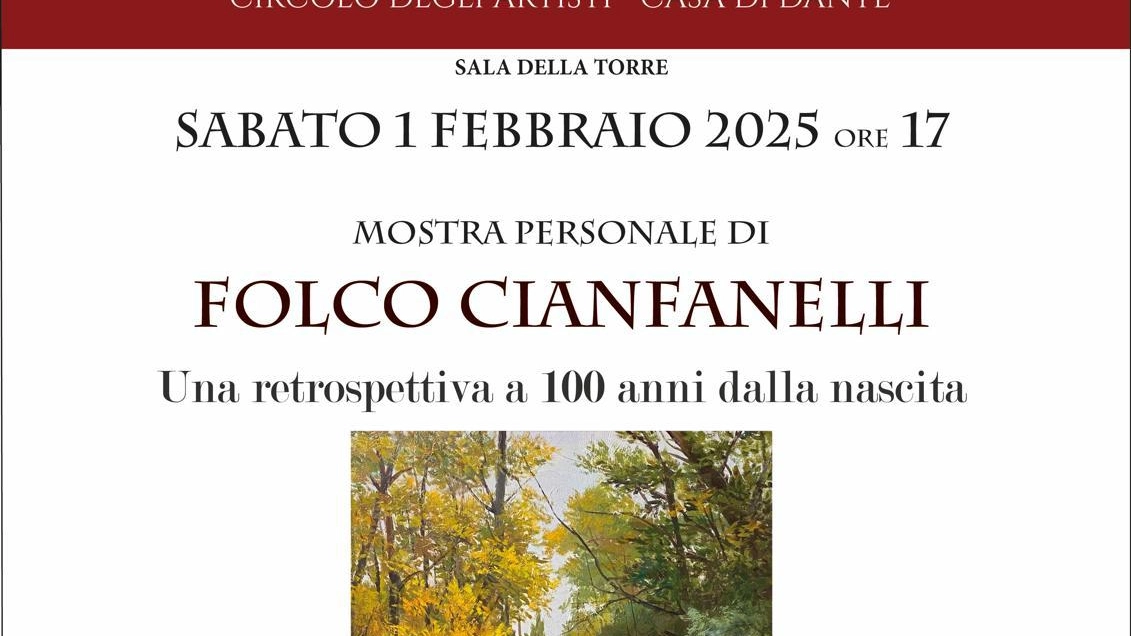 Una mostra dedicata a Folco Cianfanelli