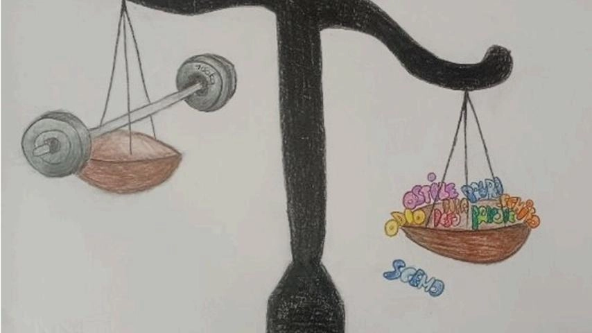 Il peso delle parole in un disegno dei ragazzi della 2G della scuola media ’Staffetti’