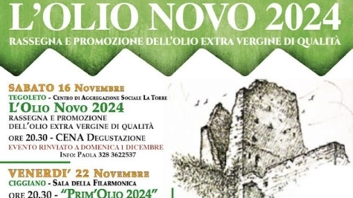 “L’Olio Novo 2024”, XXVII edizione della rassegna e promozione dell’olio extravergine di qualità a Civitella