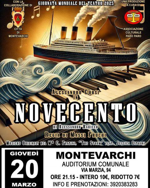 “La leggenda del pianista sull’oceano” all’Auditorium di Montevarchi