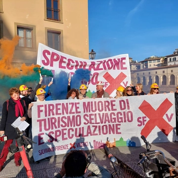 No a keybox e turismo selvaggio: Firenze, flashmob nel giorno del G7