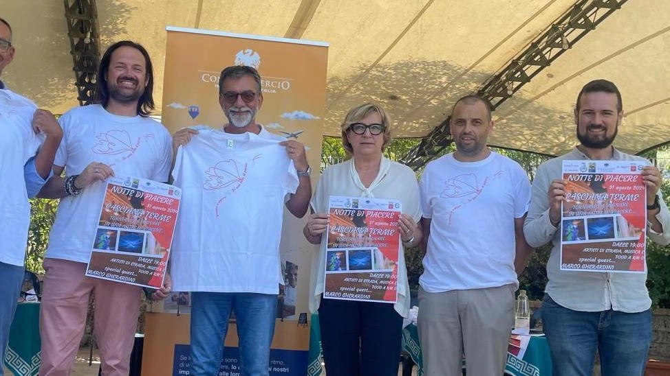 Gli organizzatori di «Una notte di piacere» evento che coinvolgerà Casciana Terme questo sabato