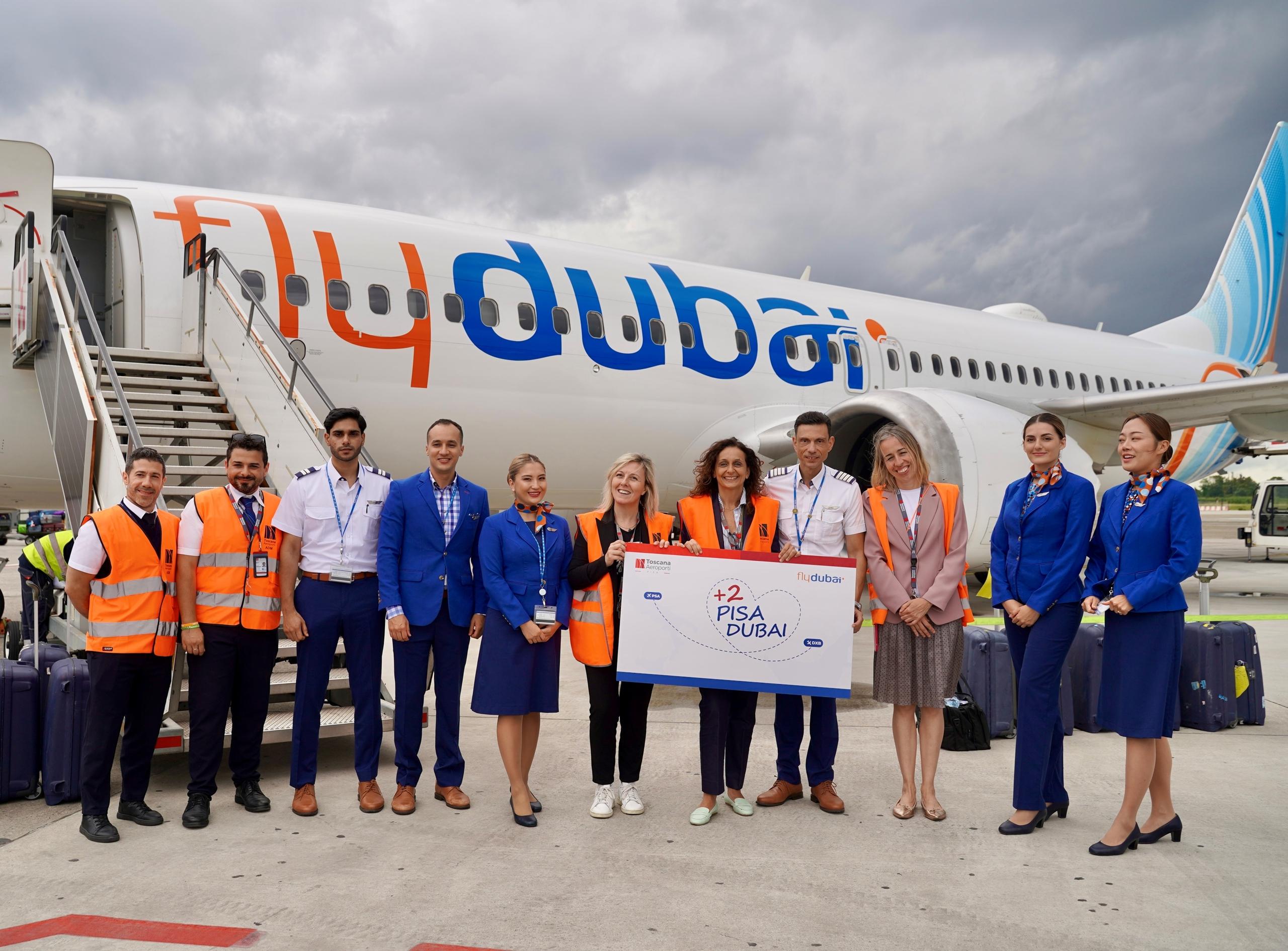 L’aeroporto “Galilei” festeggia i due anni di collaborazione con Flydubai