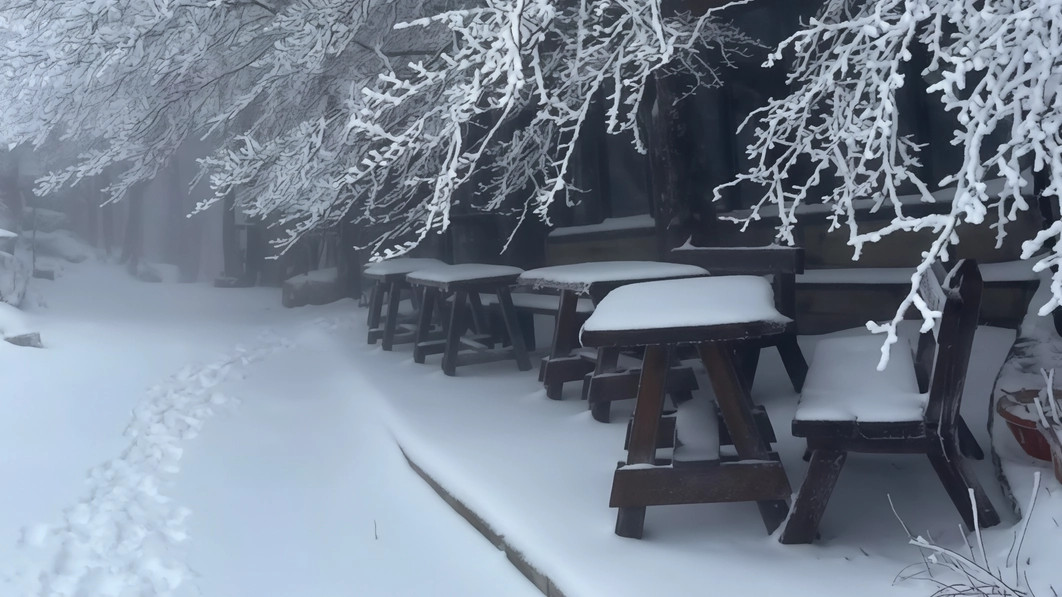 Qualche centimetro di neve, caduta ieri notte (foto da facebook), e sulla vetta dell’Amiata si è sciato. Poca gente...