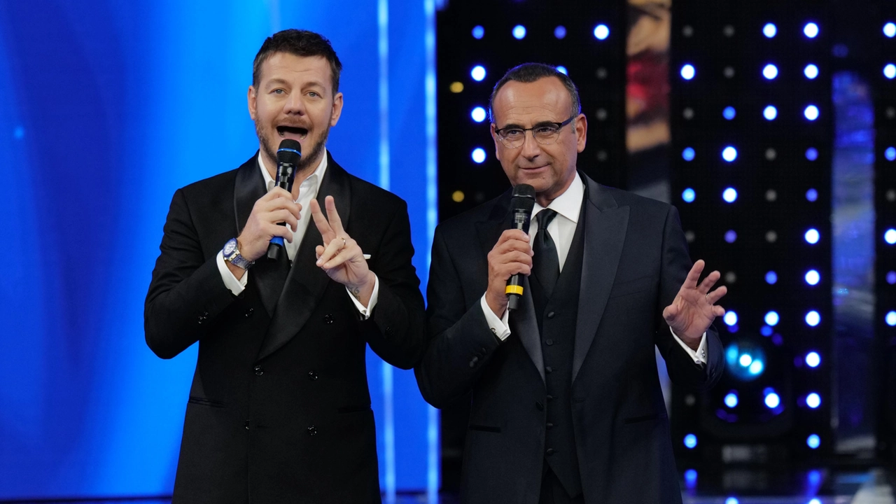 Alessandro Cattelan e Carlo Conti a "Sarà Sanremo" su Rai1