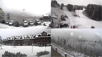 È arrivata la neve, Val di Luce e Abetone sotto un bello strato bianco. E in pianura?