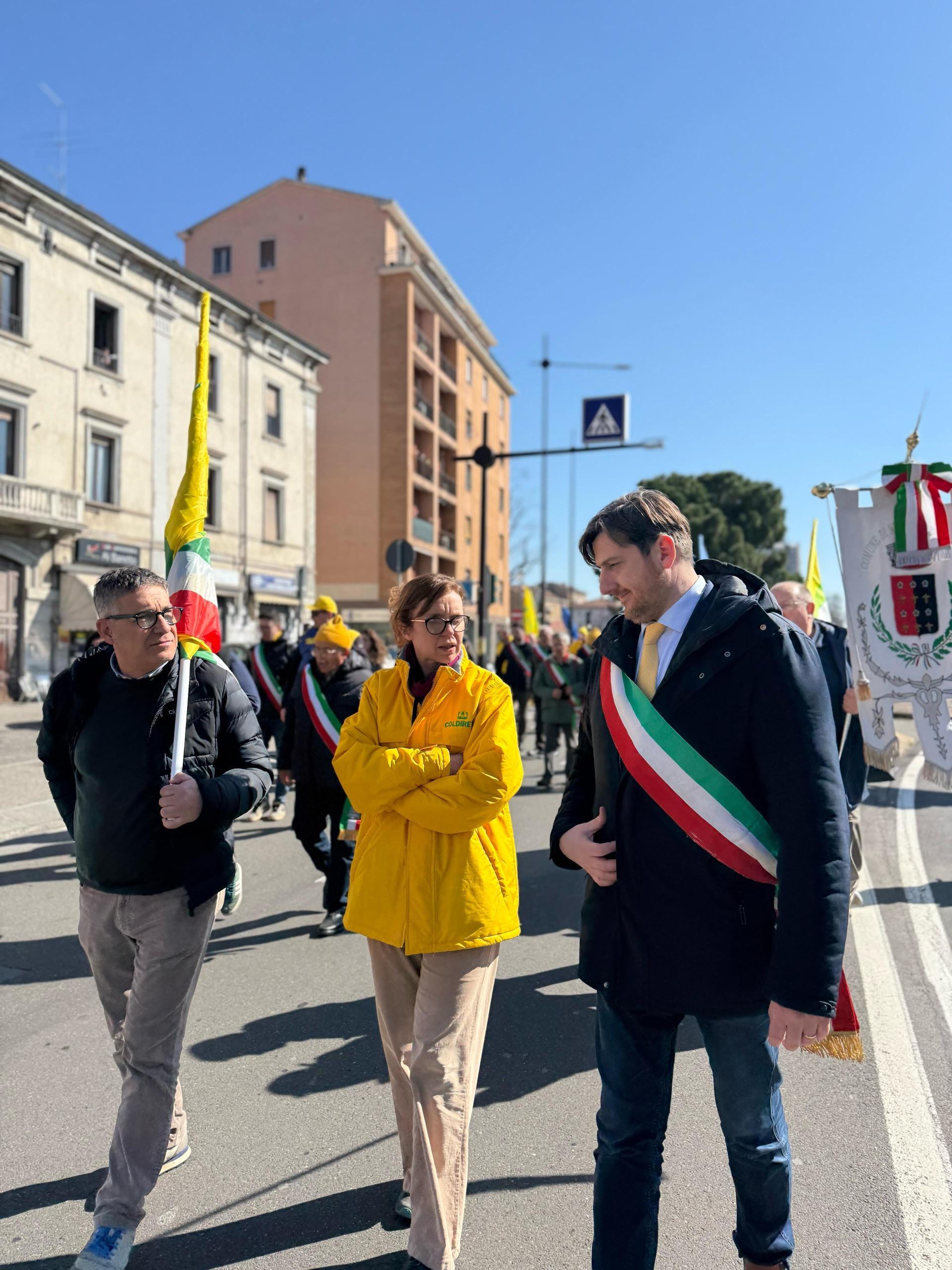 Ciappi sfila a Parma con la Coldiretti: "Qui a difendere i nostri agricoltori"