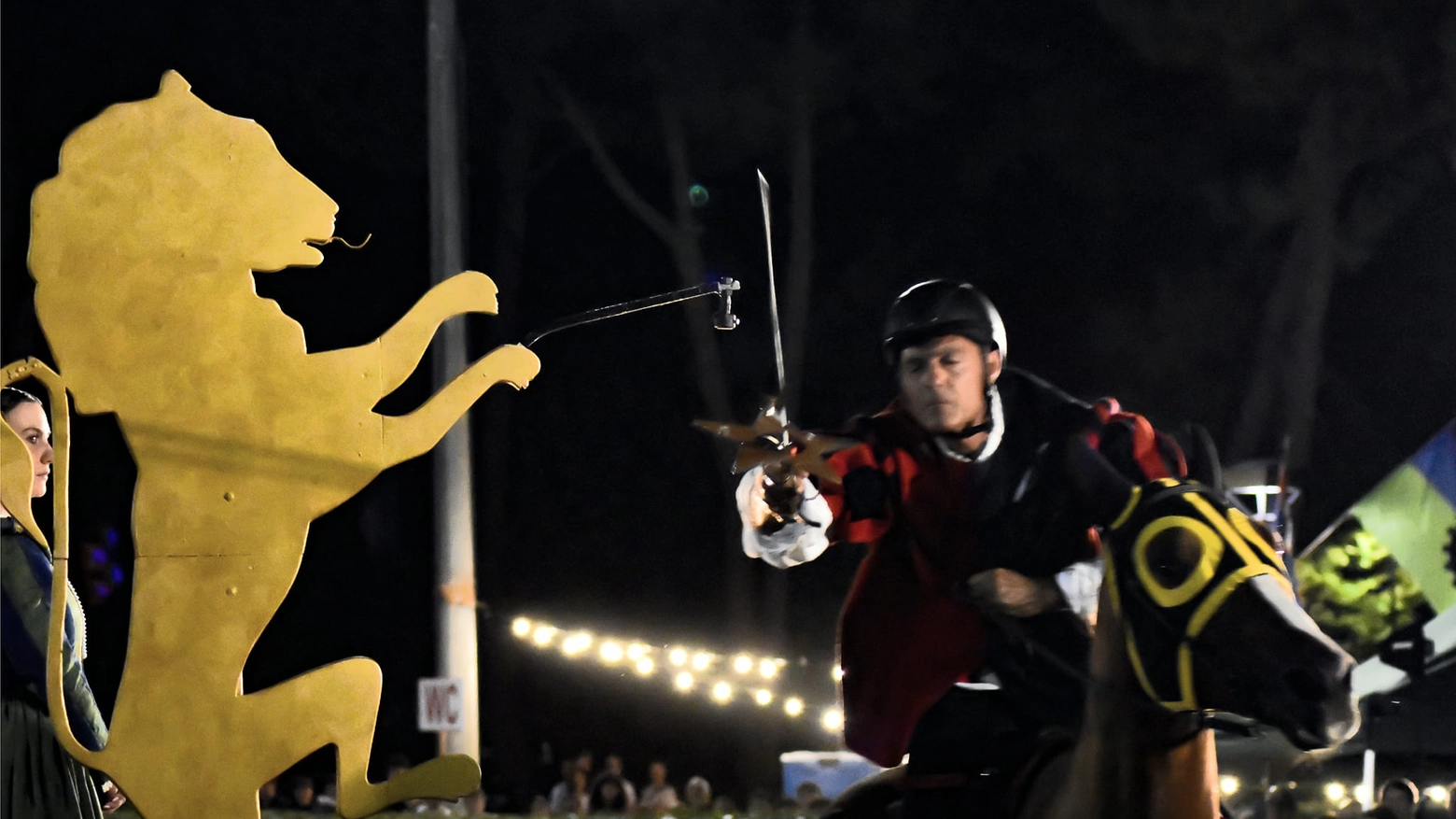 Cavalieri in gara per il Palio delle Contrade Giostra della Stella di Bagno a Ripoli 