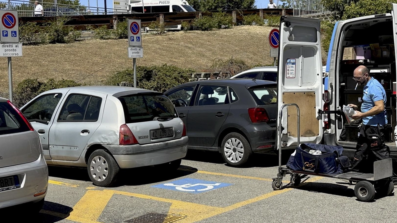 Un parcheggio riservato ai disabili