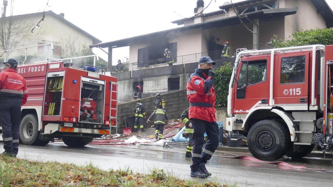 La villetta a schiera di via Toccafondi a Montepiano (Vernio) dove Anna Viliani è stata uccisa dal figlio