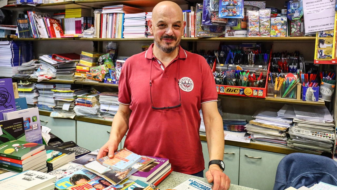 Alessio Fossi, col fratello Adolfo, ha gestito per trent’anni l’edicola di piazza della Vittoria