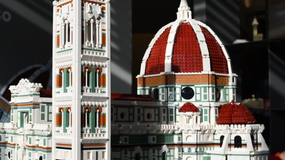 Il Duomo fatto coi Lego (foto Ansa)