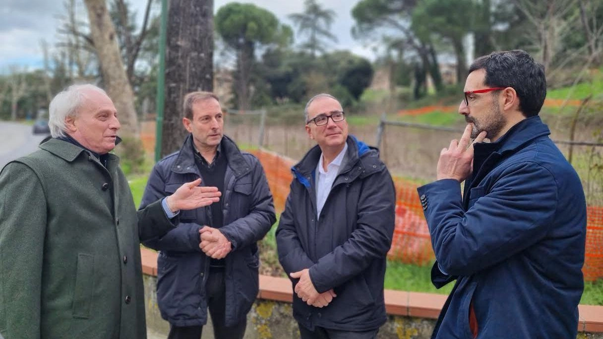 Sopralluogo al Ruffolo e in viale Bracci del dg Torre e dell’assessore Giordano .