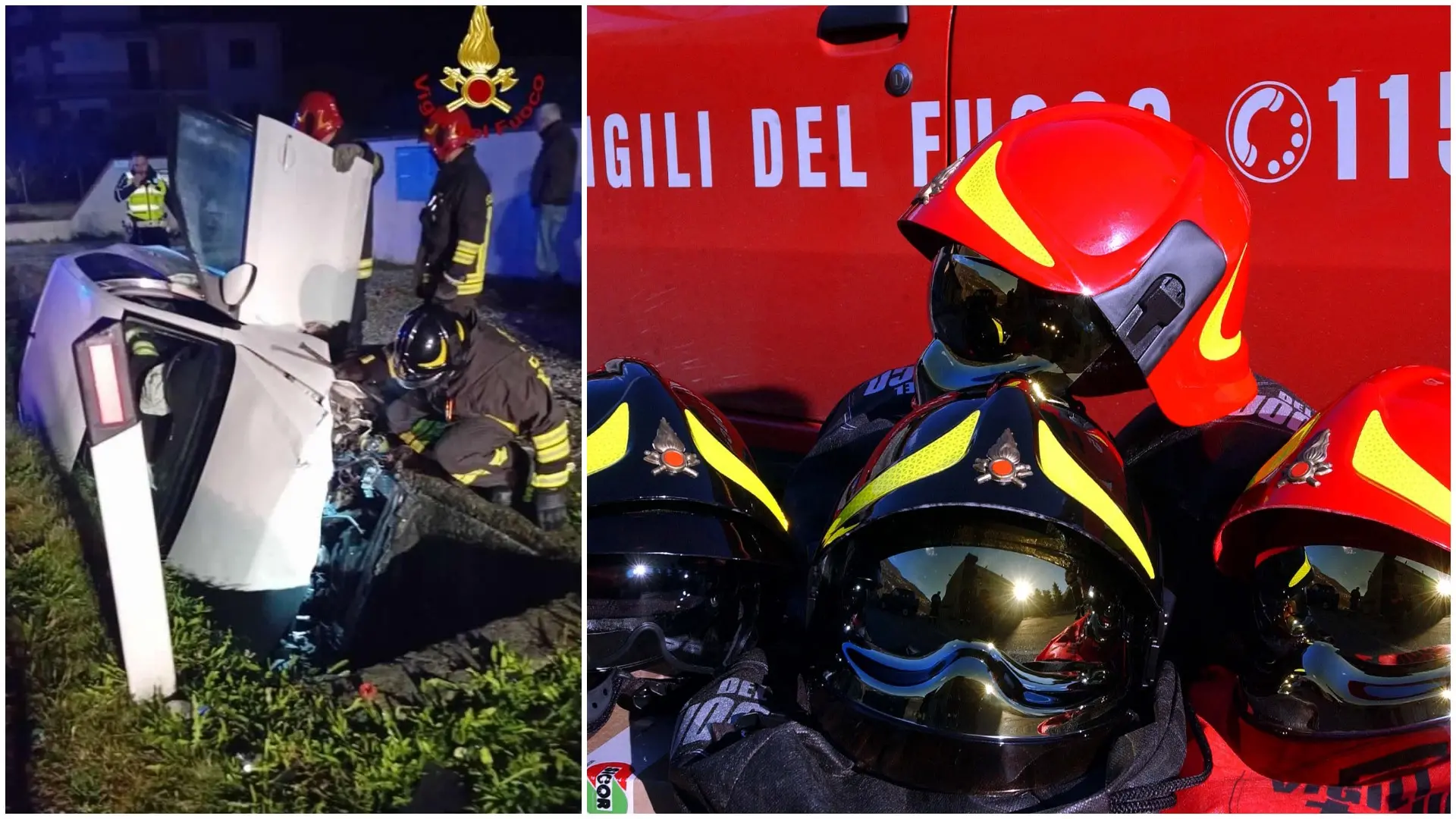 Lucca, finisce fuori strada con l’auto e resta incastrato nell’abitacolo