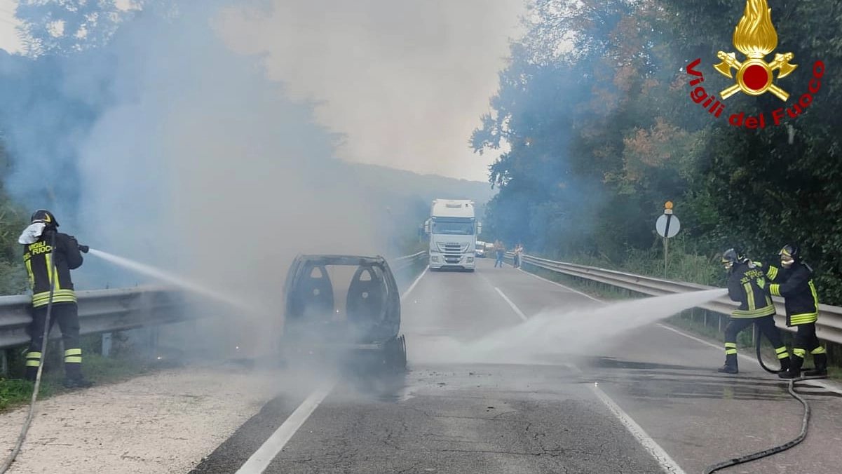 L'intervento dei vigili del fuoco