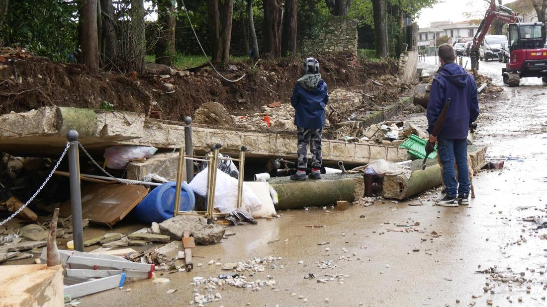 Un’immagine dell’alluvione del 2023