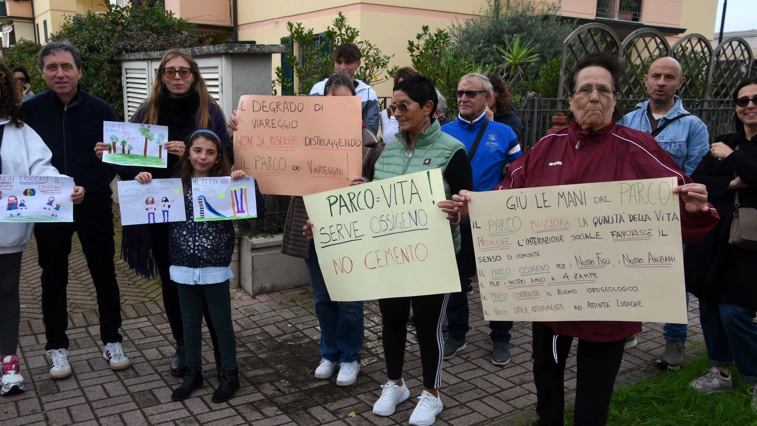 La protesta per il parco Baden Pawell