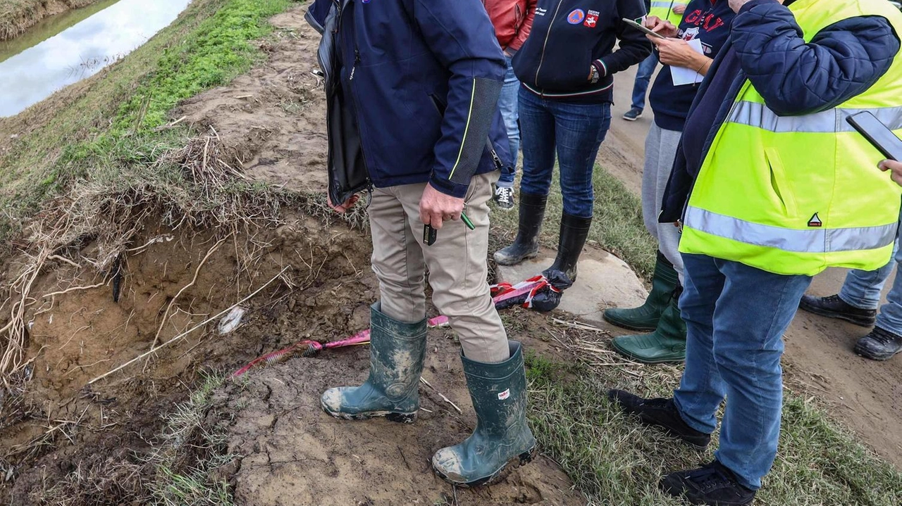 Un sopralluogo svolto a Stabbia dopo l’alluvione dello scorso novembre che mise in ginocchio la frazione