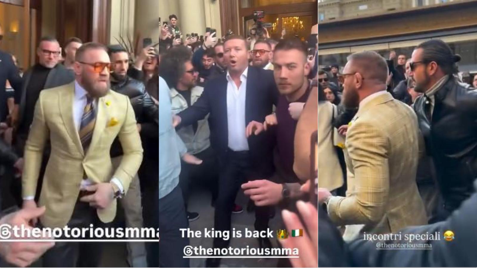 Conor McGregor a Firenze. Il discusso campione a spasso per la città, fan impazziti