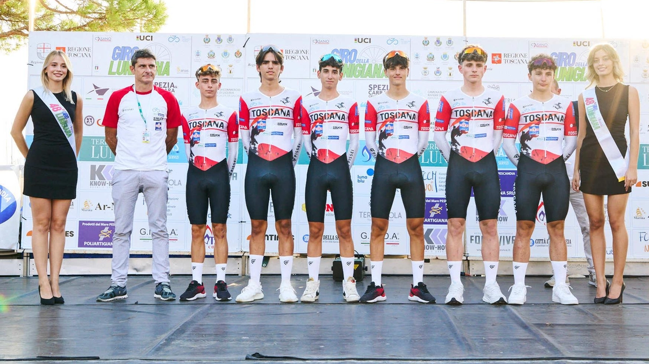 La formazione della Toscana che ha partecipato al Giro della Lunigiana