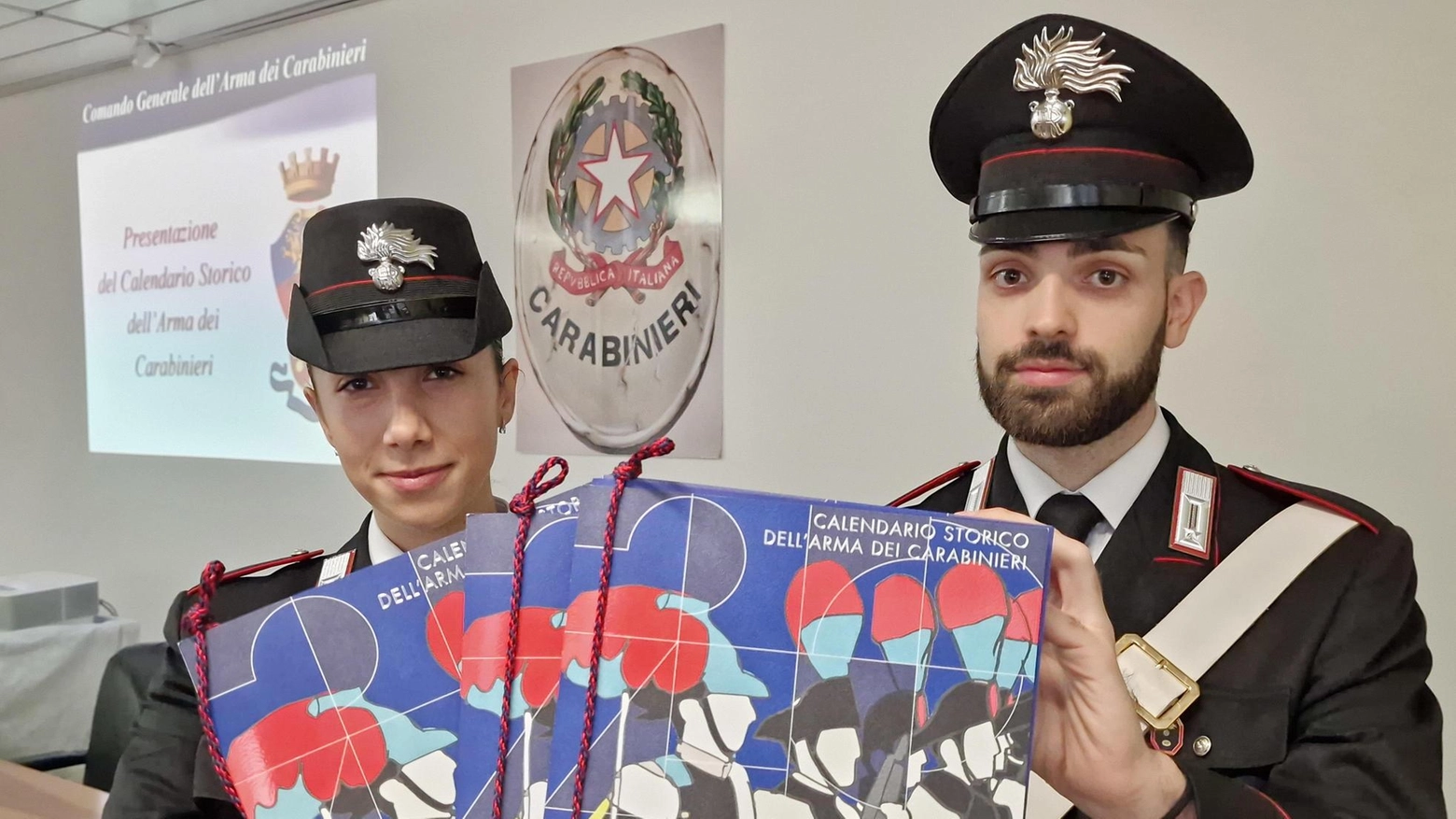 I Carabinieri e i giovani . Messaggio di speranza nel nuovo calendario